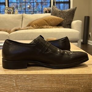 Bruno Magli Leather Loafer Brown 8.5 medium